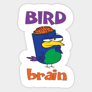 Birdbrain Design for Bird Lovers Sticker